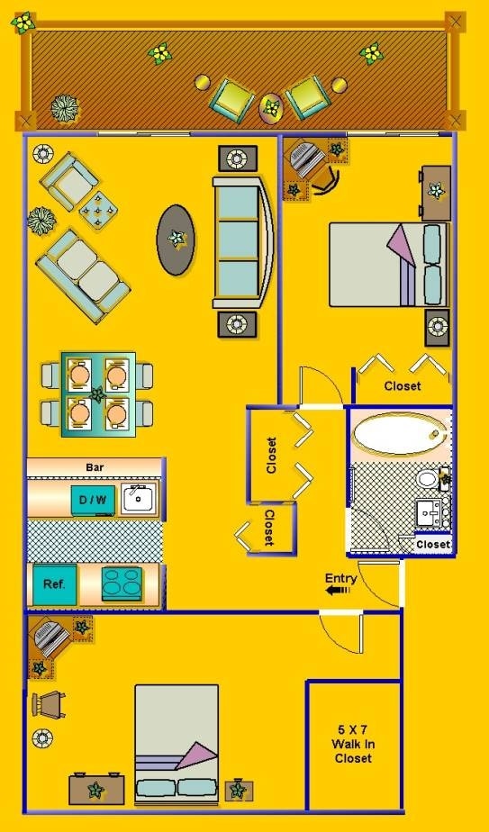 Foxes' Lair Apartments – 2 Bedroom Apartment
