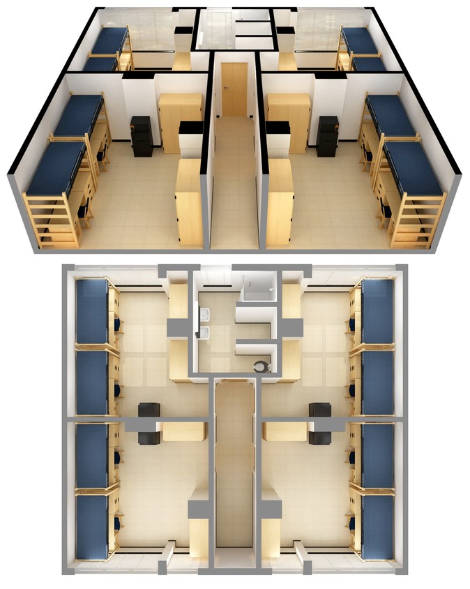 Plano de planta - Sullivan Residence Hall