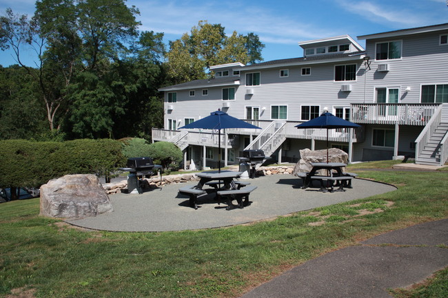 Patio y césped - Willow Park Apartments