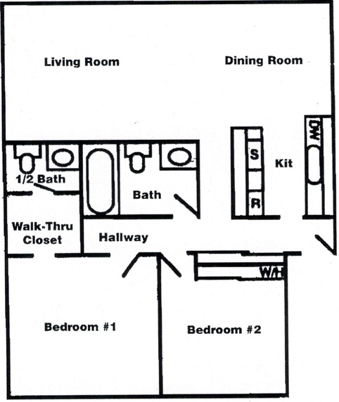 2HAB 1.5BA - Willow Terrace