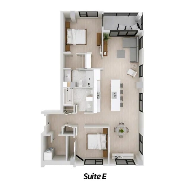 Disposition E - Place Centrale