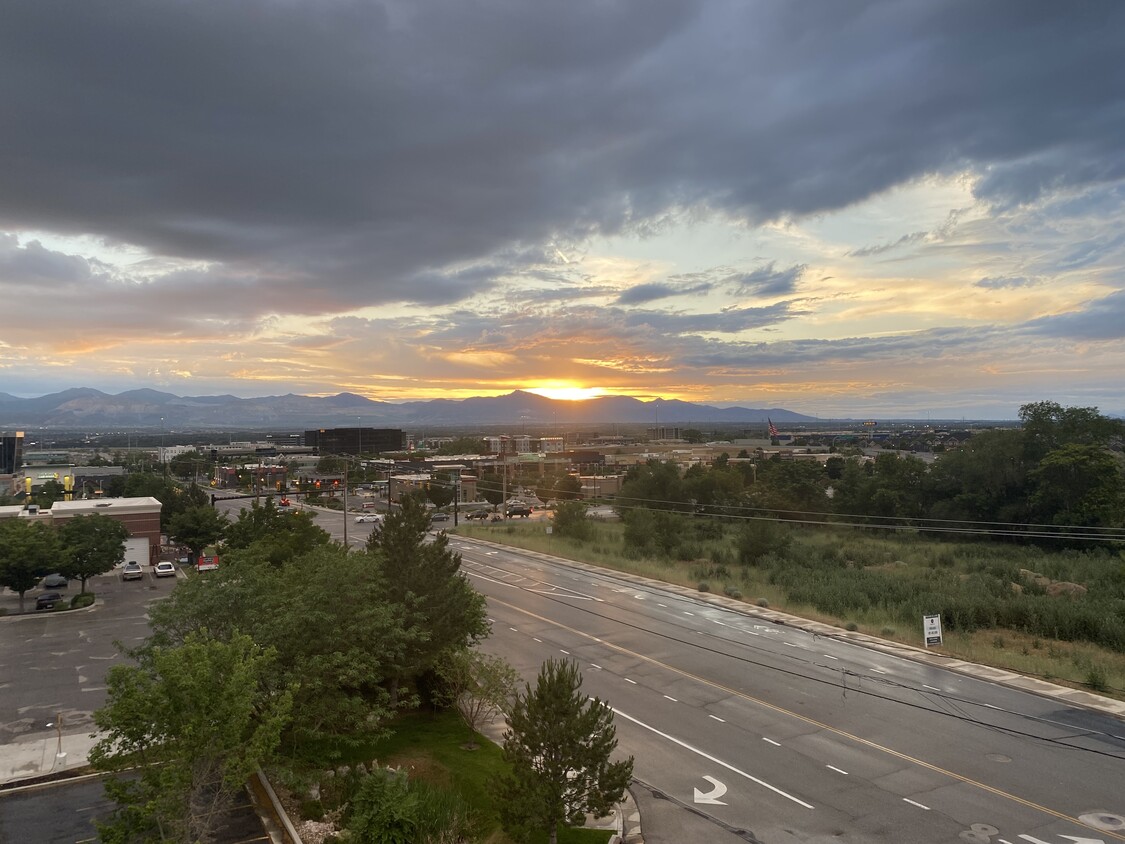 Sunset view from balcony - 248 E 13800 S