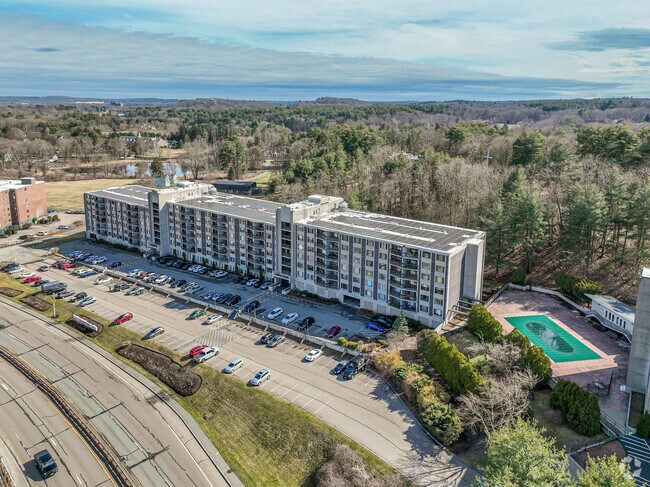 1500 Worcester Rd aerial - Chapel Hill East Condominiums