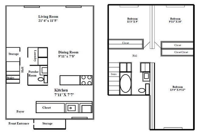 3 HAB/1.5 BA - Woodsboro Apartments At the Radisson