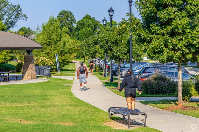 Walk, jog or run around the paths at Lee Street Park.
