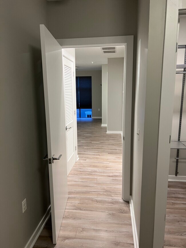Looking into living room from Bedroom #2 - 911 2nd St NE