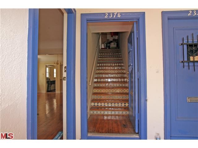 Front Entrance with Spanish Tile Staircase - 235 S Catalina St