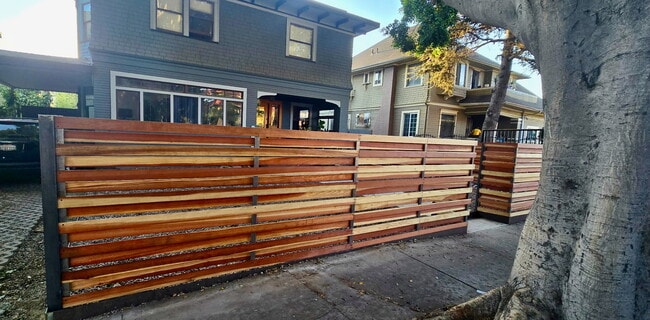 fence out front for added privacy - 2631 Kenwood Ave