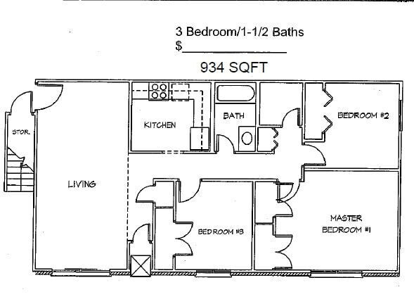 Plano de planta - Petersburg East