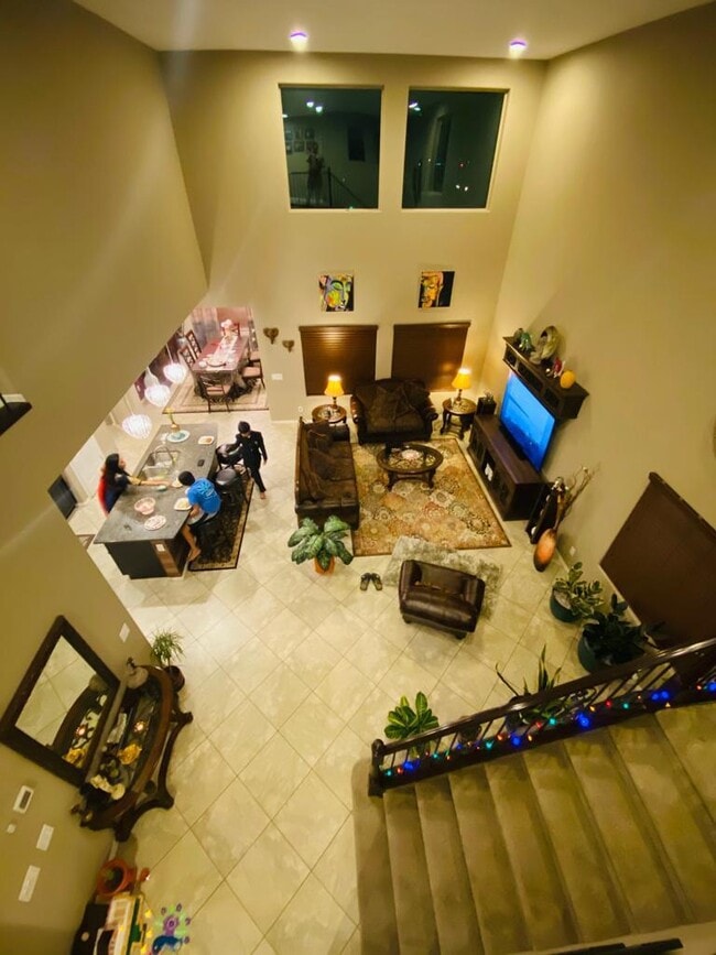 Living room view 2 from loft - 2627 W Gray Wolf Trl