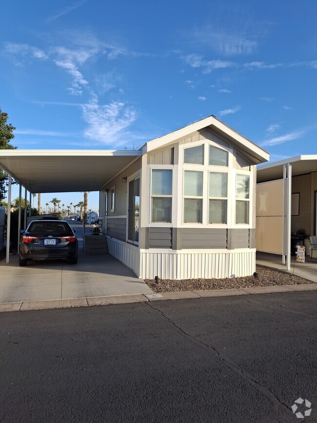 Home front and carport - 306 S Recker Rd