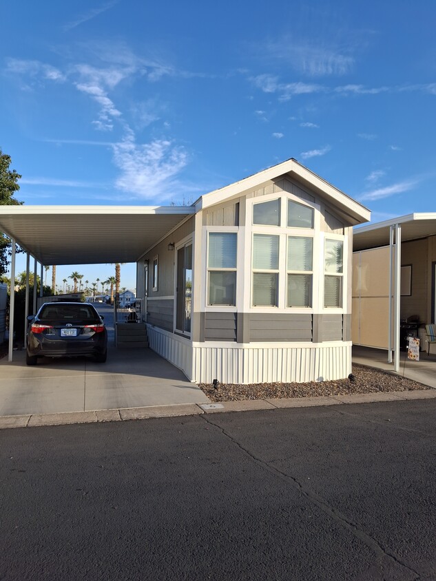 Home front and carport - 306 S Recker Rd