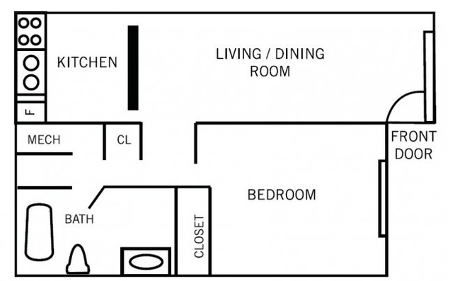 1HAB/1BA - Lenox Woods