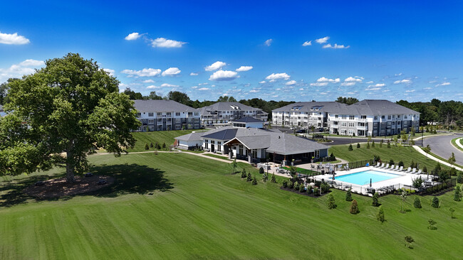 Clubhouse Overview with Tree - Haddon Point Mount Laurel