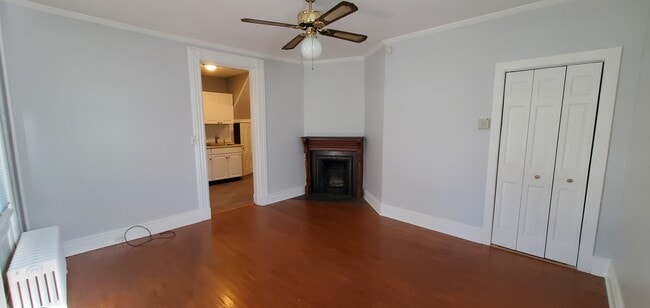Decorative fireplace - 210 Washington Ave