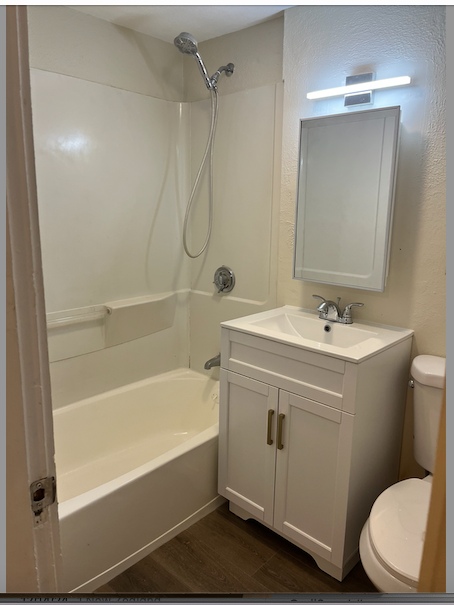 newly remodeled painted bathroom - 42 W Baltimore St