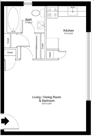 Studio - Jameson Avenue Apartments