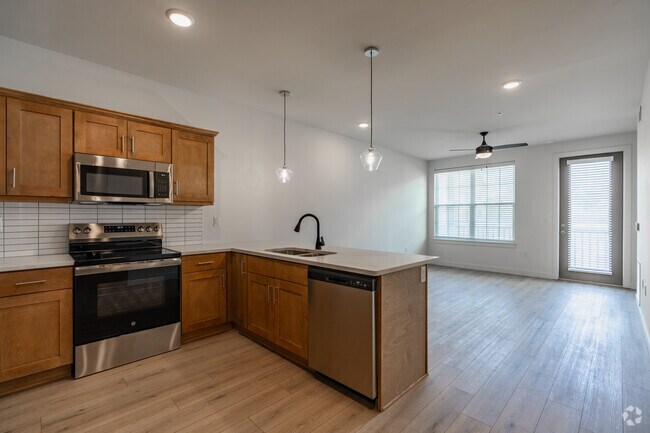 A3 1HAB, 1BA - 879SF - Cocina - Grays Creek Apartments