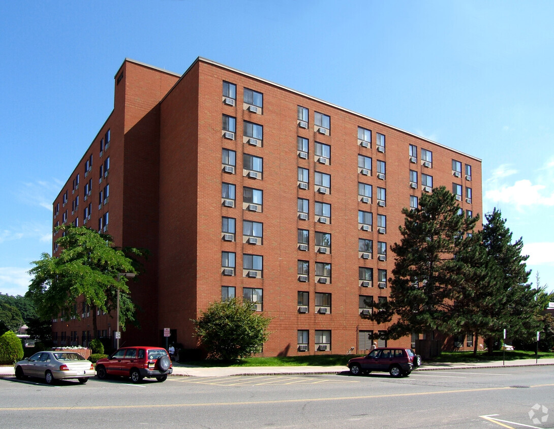 View from the southwest - Mill Pond Towers