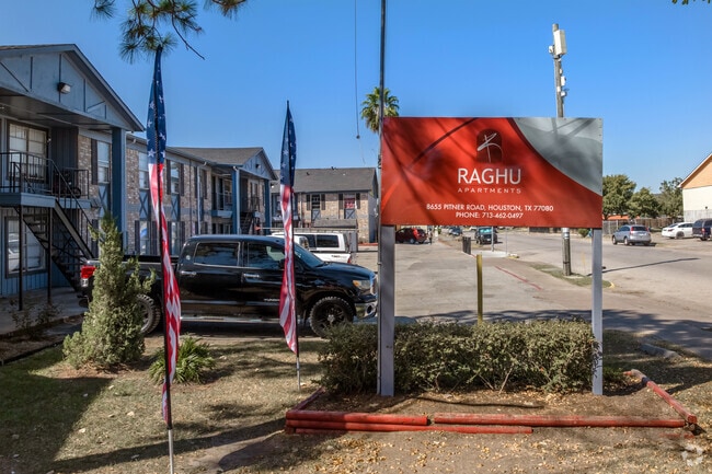 Signage at the Entrance - Raghu Apartments In Spring Branch