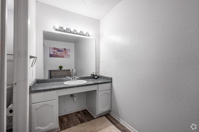 1BR, 1.5BA - 850SF - Woodside Villas Apartments