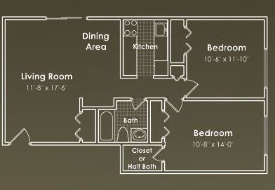 Indian Hills Senior Community – 2 Bedroom 1.5 Bath Standard