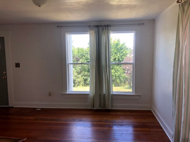 View out living room windows - 220 SE Pioneer St