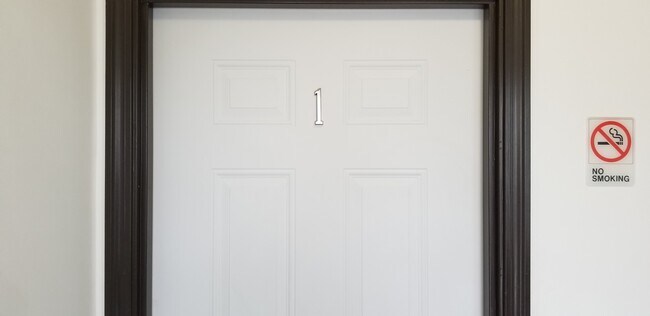 Apartment front door - 109 Thornton St