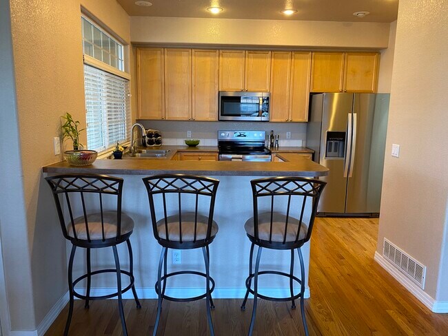 Kitchen with brand new Whirlpool appliances - 4500 E Louisiana Ave