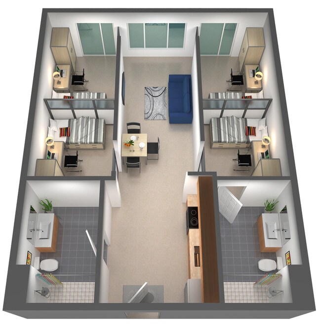 The Loop Per Bed Leases Isla Vista Ca Apartments Floorplan The Loop Per Bed Leases