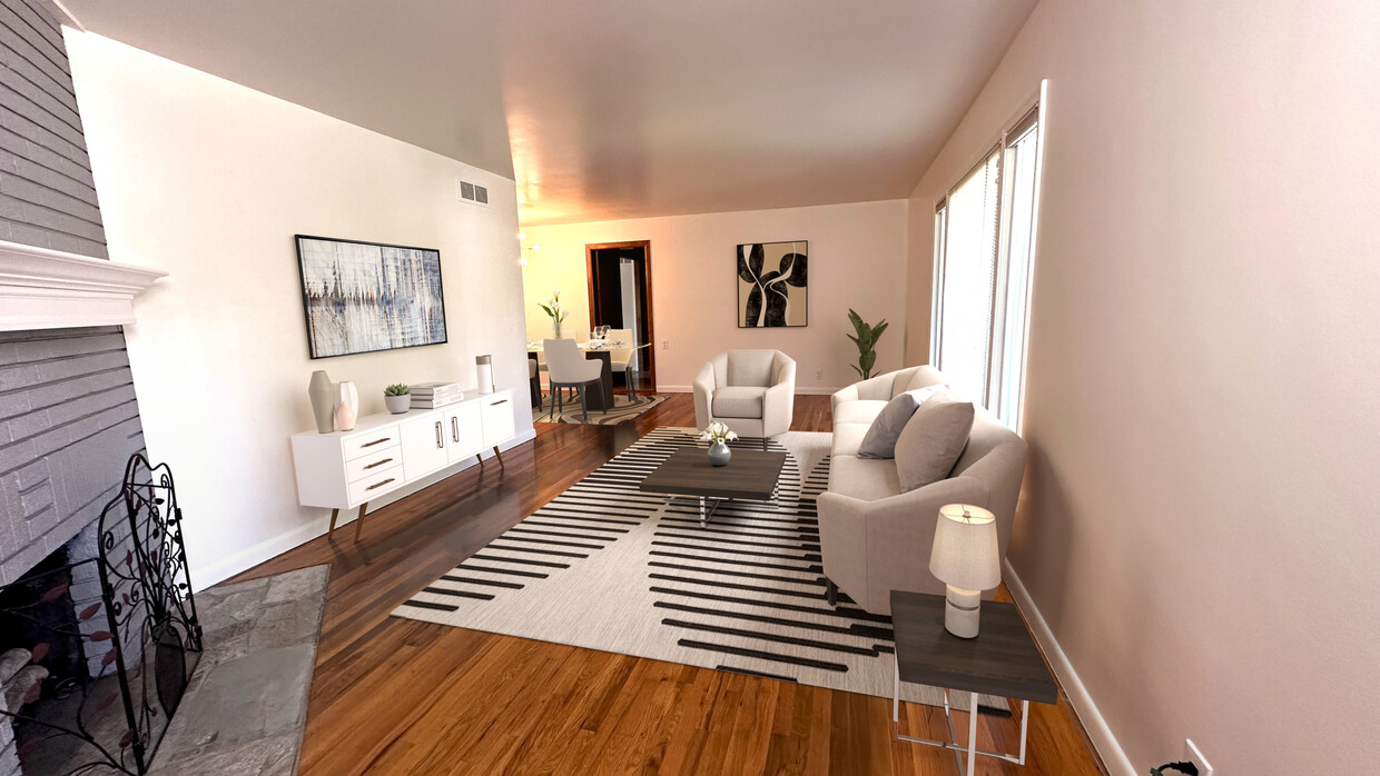 Living room with Fireplace - 2040 W Pandora Dr