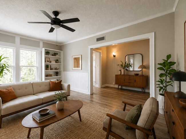 IBR, 1BA Living Room, D Unit - The LaSalle