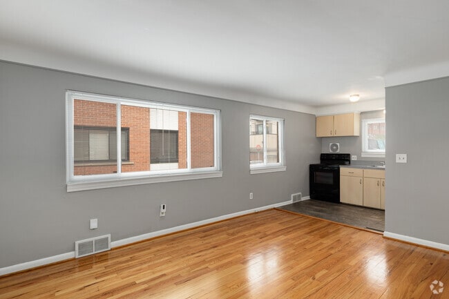 AVAILABLE TODAY! View from the Door - Open Floor Plan (for the Last Available Apartment) - 118-120 N Center St-Walk to Everything V-Tour