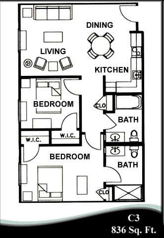 2BR/2BA - Morada Pantego