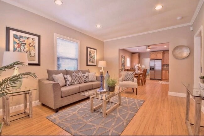 How furnished would look like. This is our living room. It is currently empty. - 1912 E St