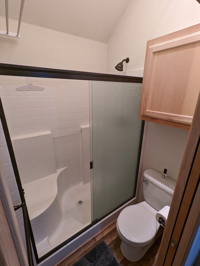 Roomy shower with seating - 1546 Reservation Rd SE