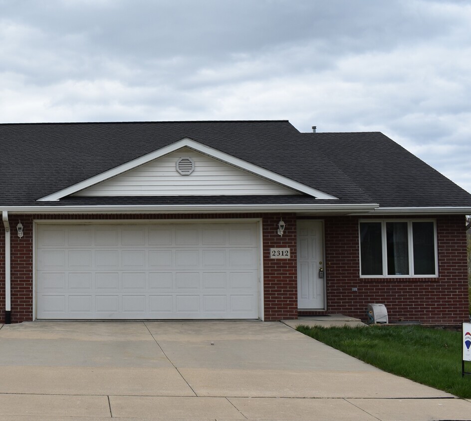 Front of 2312 with attached 2 car garage - 2312 Burr Oak Dr