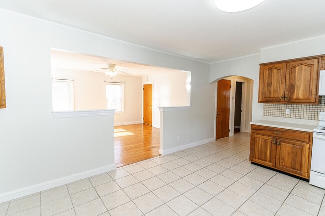 View from kitchen into LR and hallway - 28 Newman St