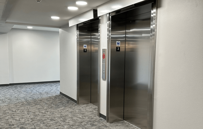 We have a number of elevators for ease of movement throughout the community. - Park Cedar Apartments