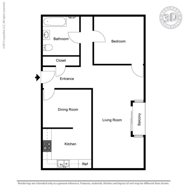 1HAB/1BA - Monarch Terrace Apartments