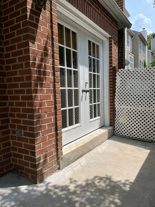 private patio French doors - 818 N Fayette St
