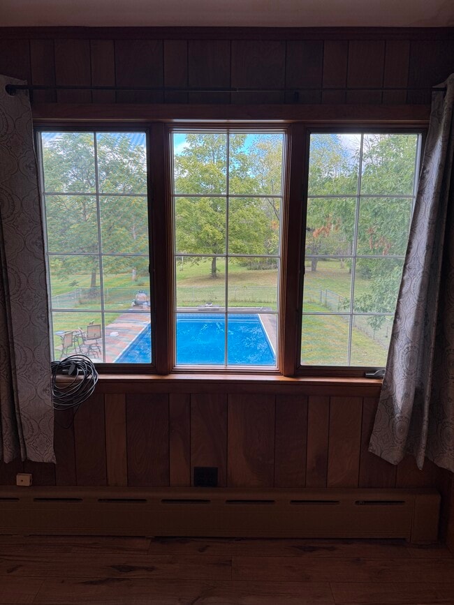 View of backyard thru large window - 6414 State Route 233