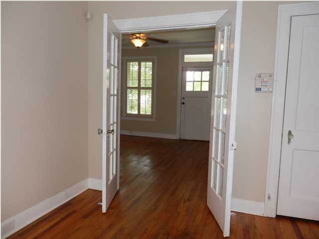 Dining room facing living room with french doors open - 119 Tuscaloosa St