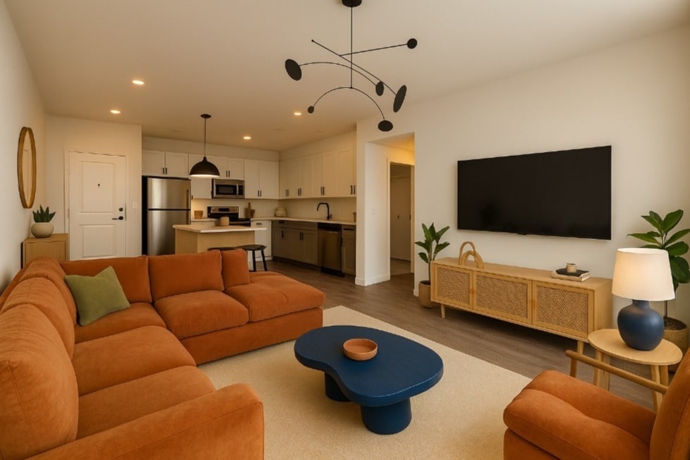 Sala de estar dentro del 2B/2B - Cloud Nine