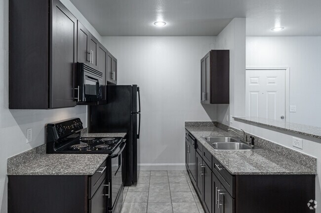 1HAB, 1BA - 698 ft² - Cocina - White Oak Apartments