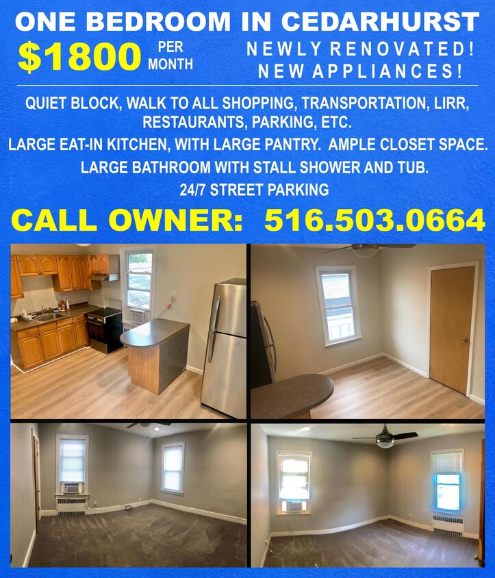 One Bedroom Cedarhurst, NY - 338 Madison Ave