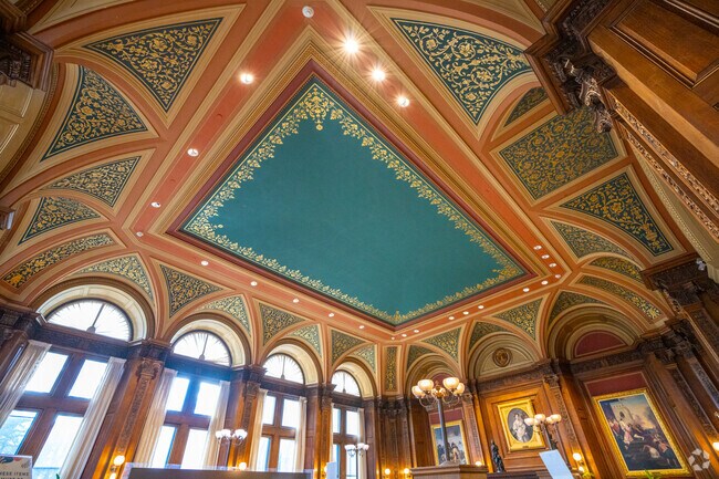 You'll marvel at the architecture inside Robbins Library in Arlington.