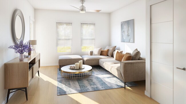 Sala de estar de concepto abierto - Alvera at The Meadows