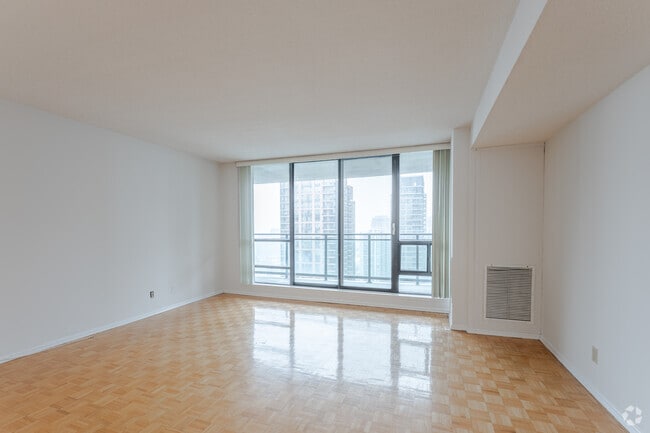 2BR, 2BA - 985SF - Living Room - Sheppard Centre Apartments