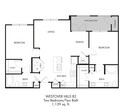 2BR 2BA (1139 SF)